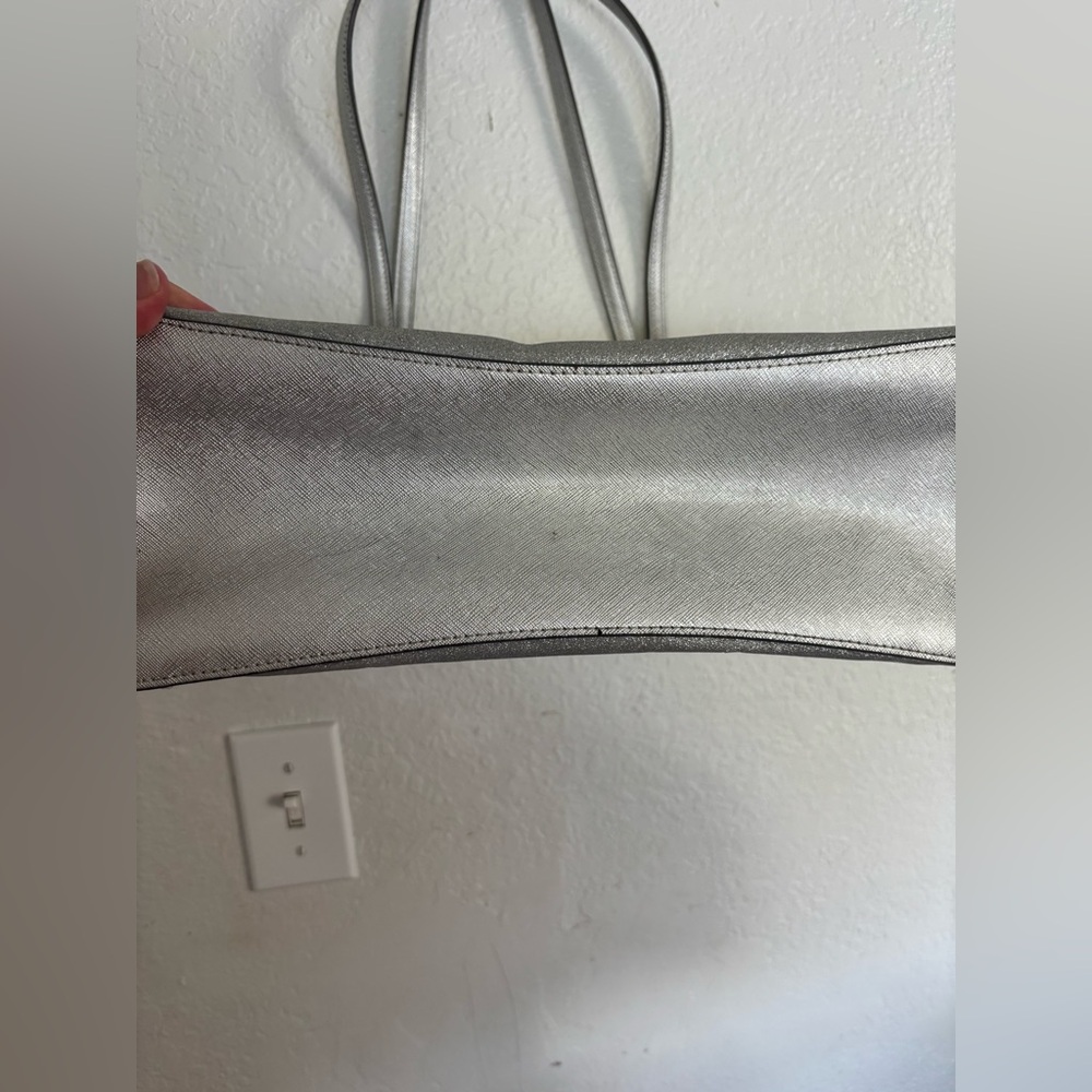 kate spade Silver Sparkle Tote with Top Zip - Picture 10 of 14